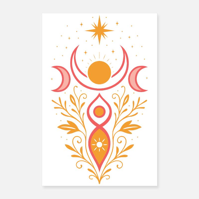 Midsummer Goddess, Sun Goddess - Pagan & Wicca Poster 16" x 24" (40x60 cm)