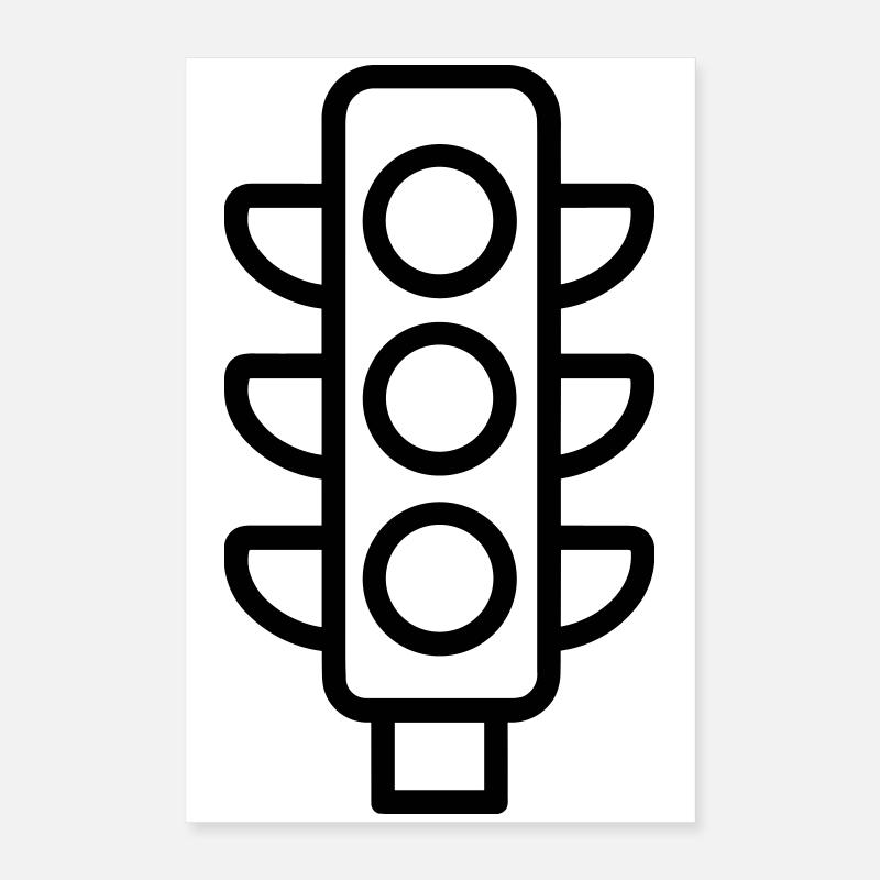 traffic light Poster 16" x 24" (40x60 cm)