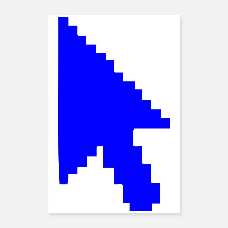 Zeiger Maus Silhouette Poster 40x60 cm