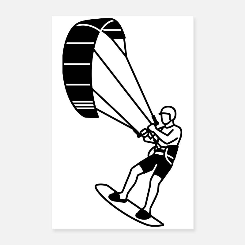 Kite Surfer Poster 40x60 cm
