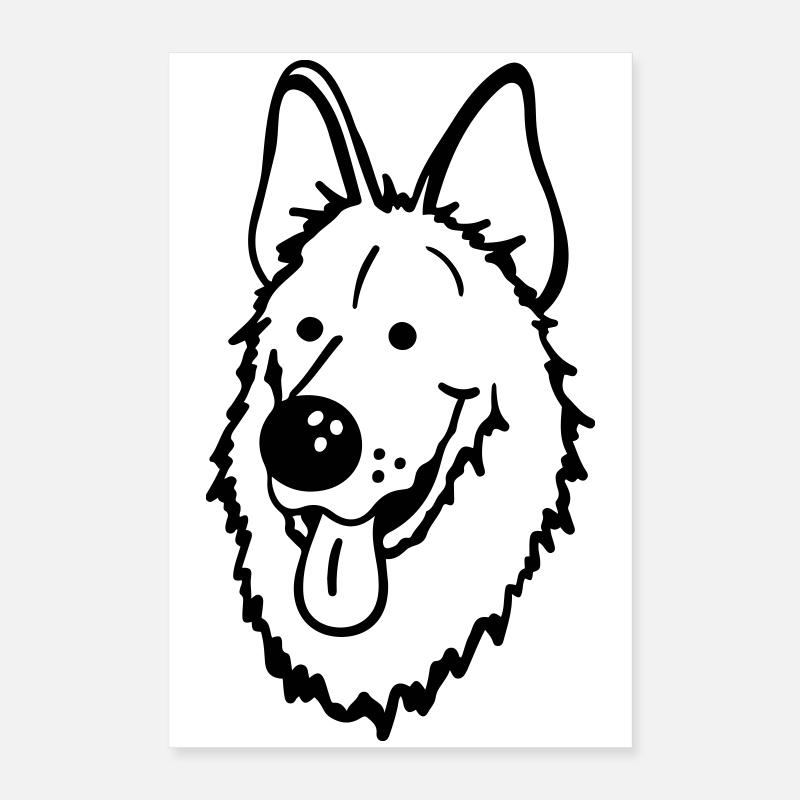 German Shepherd Poster 16" x 24" (40x60 cm)