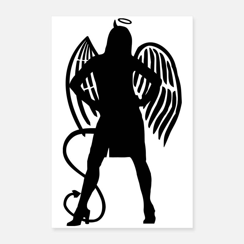 Engel Teufel Poster 40x60 cm