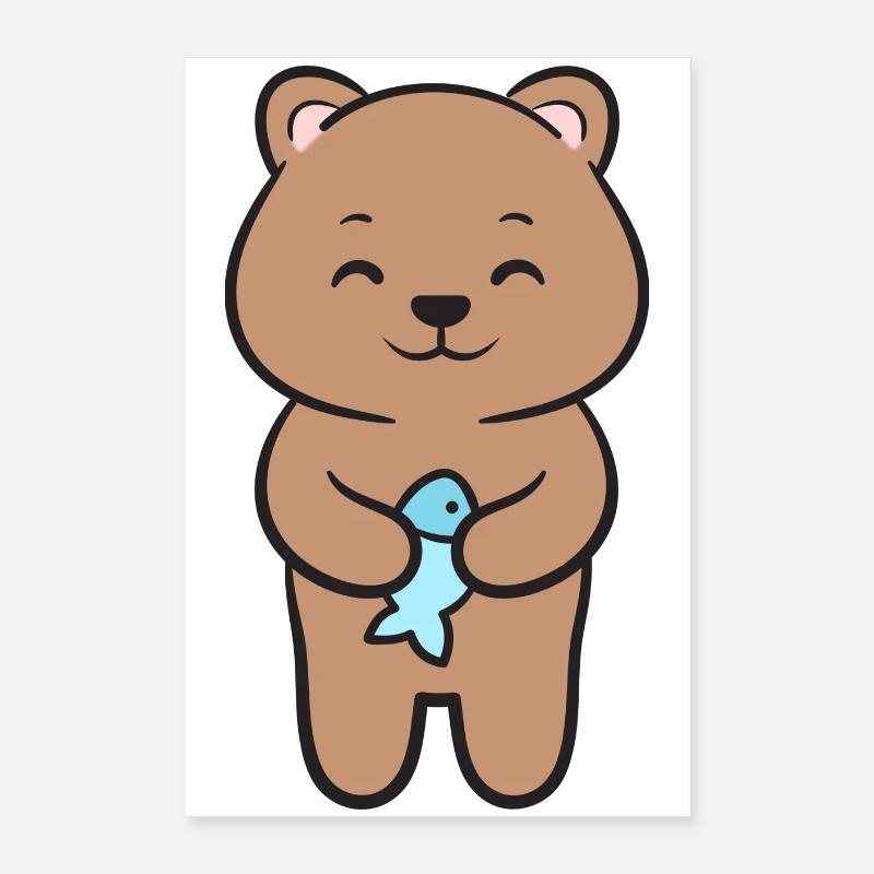 Bär Braunbär Poster 40x60 cm