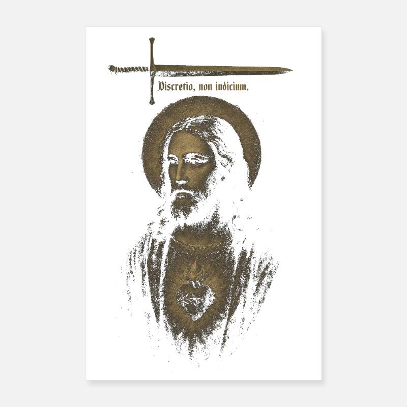 Le discernement, pas le jugement. Poster 40 x 60 cm