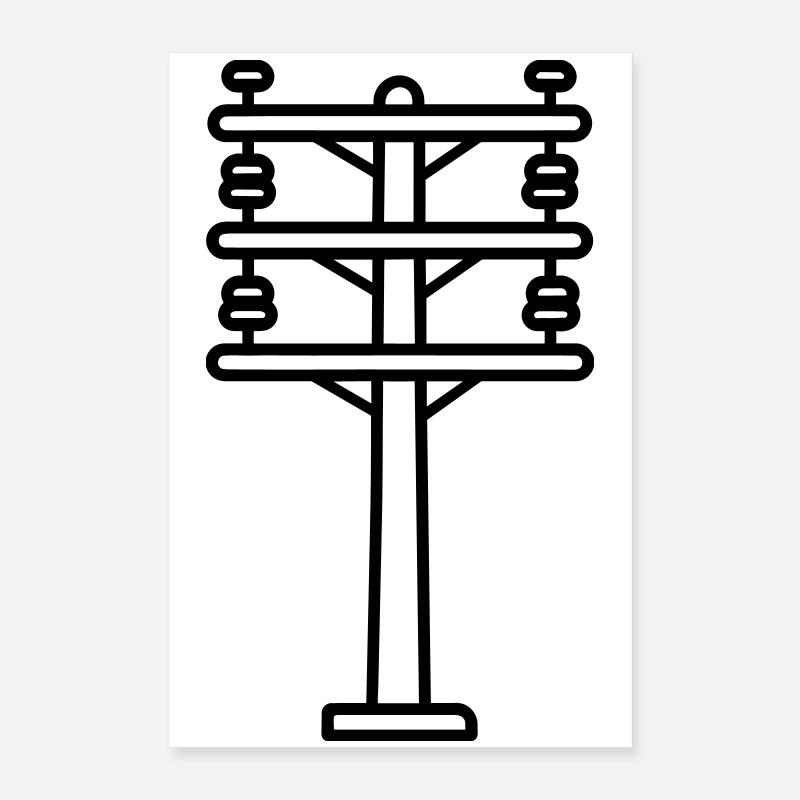 power pole Poster 16" x 24" (40x60 cm)