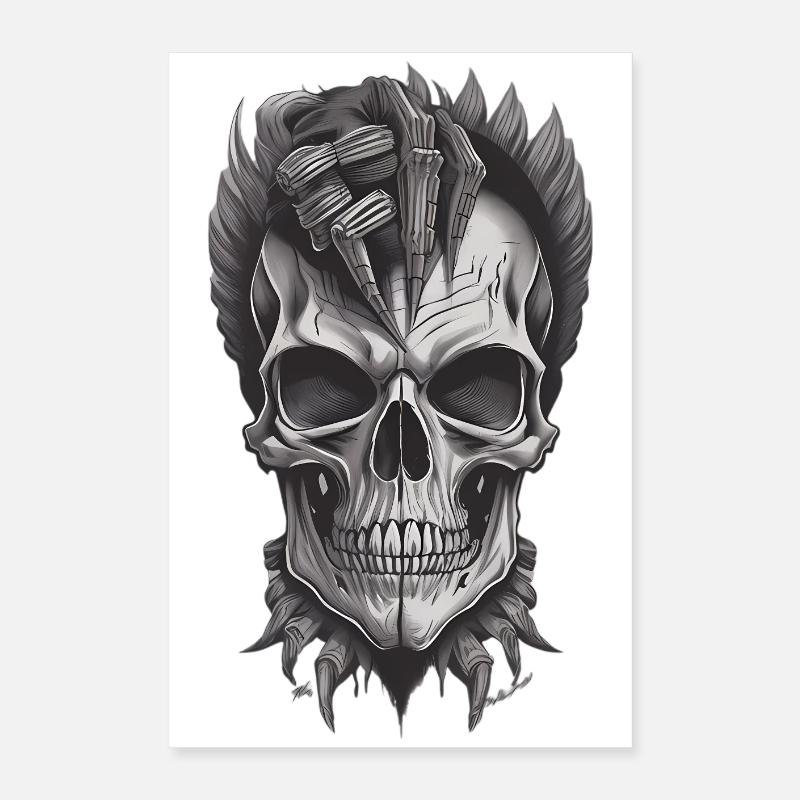 Crâne cool Poster 40 x 60 cm