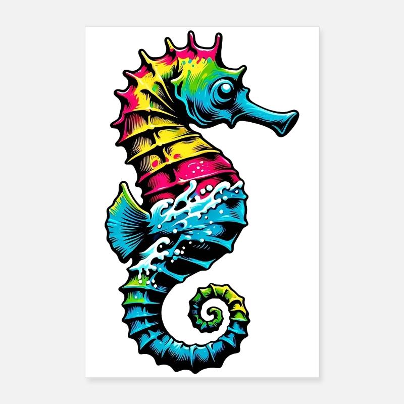 Seepferdchen Poster 40x60 cm