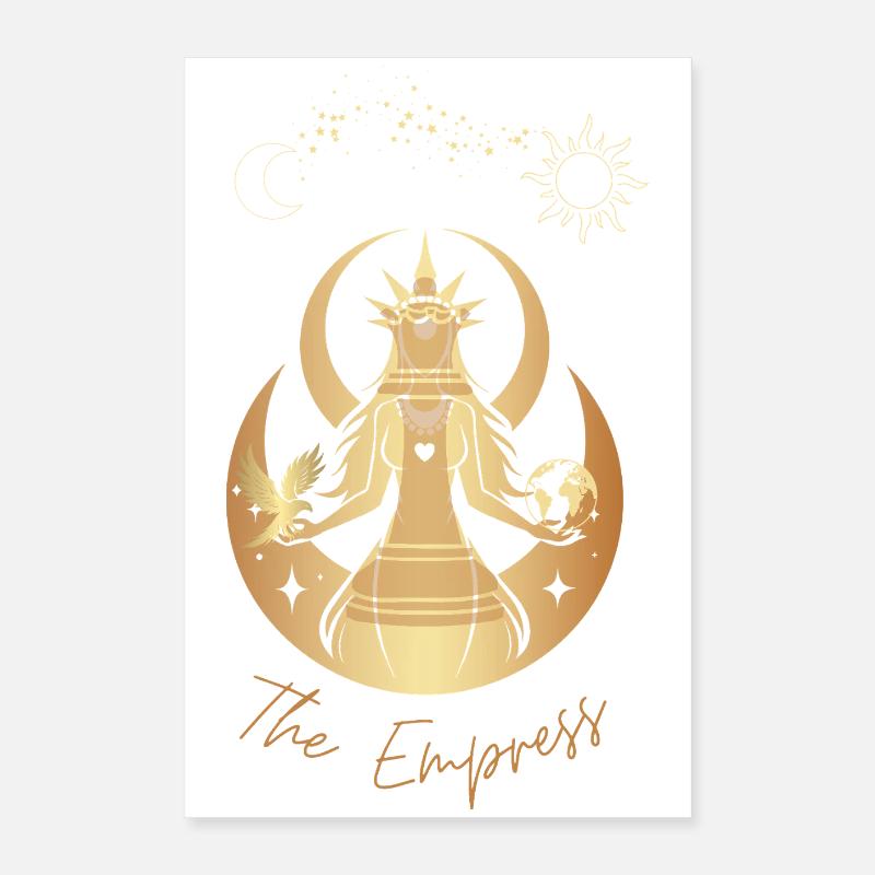 The Empress l'Impératrice Déesse dorée Poster 40 x 60 cm