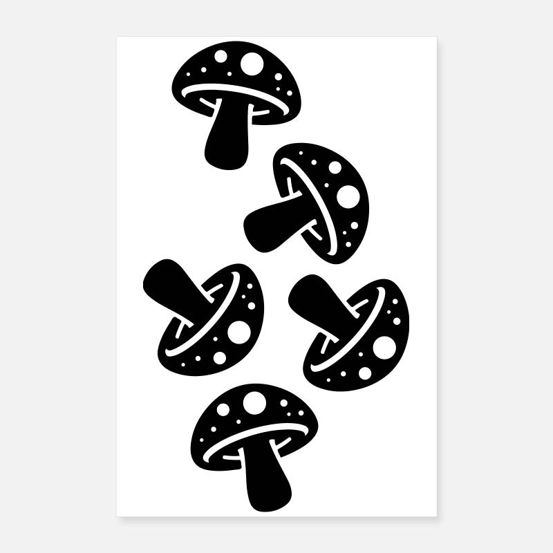 Mushrooms Mushroom Toadstool Poster 16" x 24" (40x60 cm)