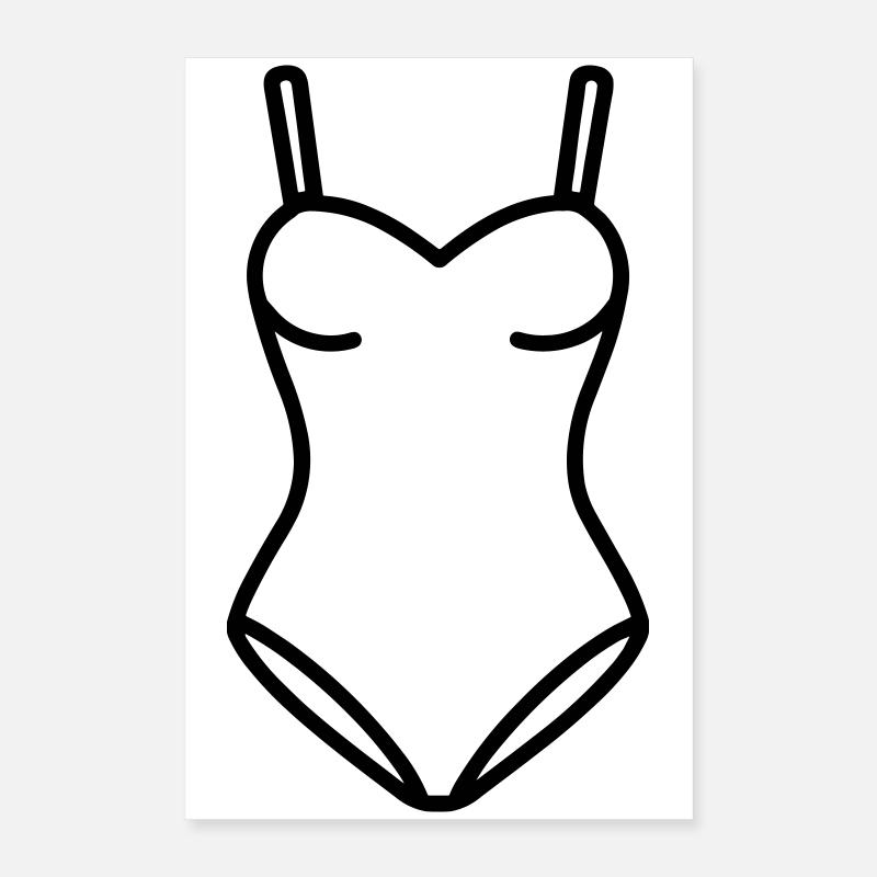 maillot de bain Poster 40 x 60 cm