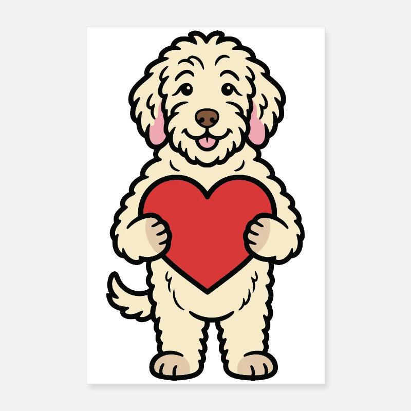 Doodle-Hund Poster 40x60 cm
