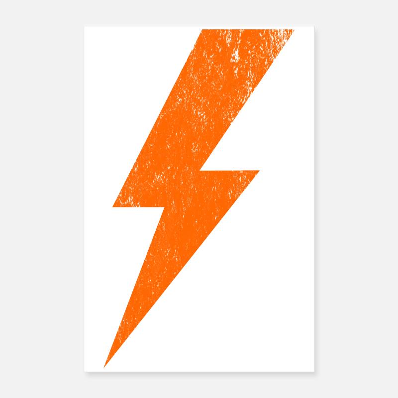Leuchtender Blitz Design Poster 40x60 cm