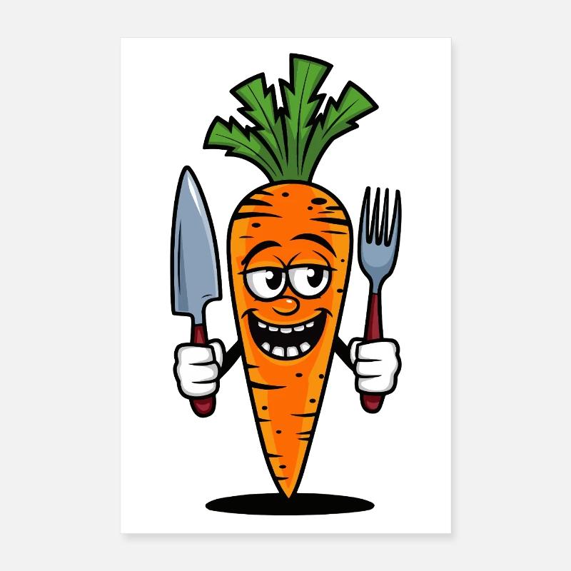 Carotte Poster 40 x 60 cm