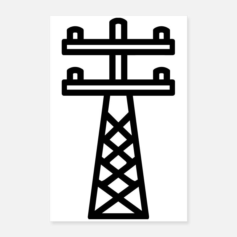 Strommast Poster 40x60 cm