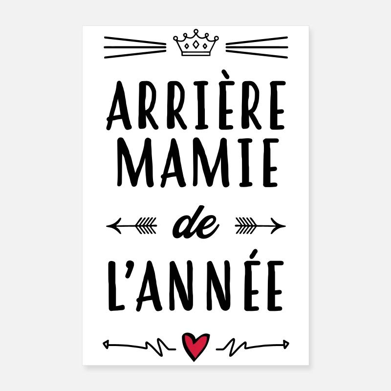 Arrière Mamie Mamy Grand-Mère Grand Mere Poster 16" x 24" (40x60 cm)