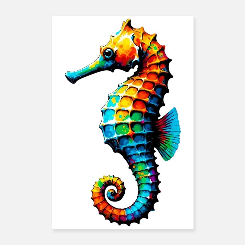 Seepferdchen Poster 40x60 cm