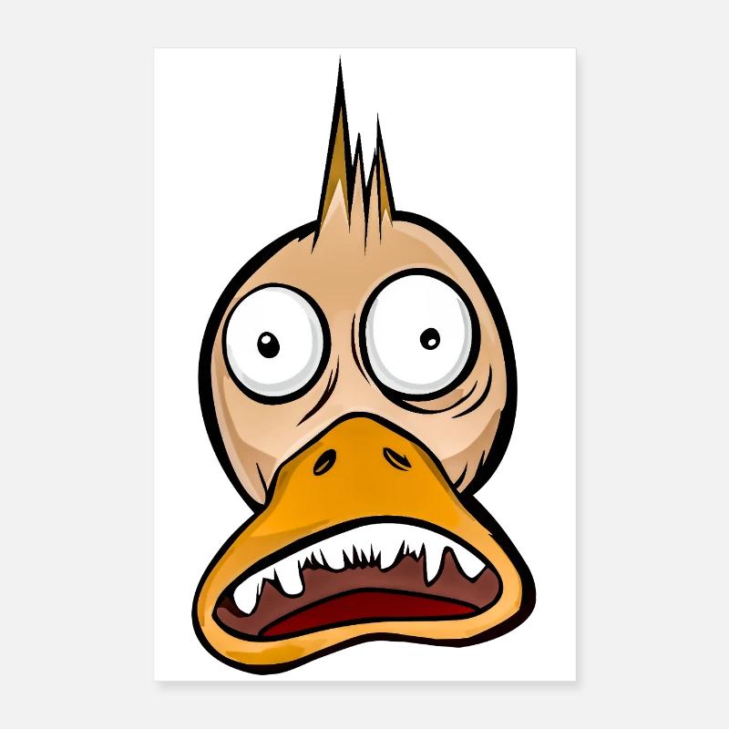 Crazy Duck Poster 16" x 24" (40x60 cm)