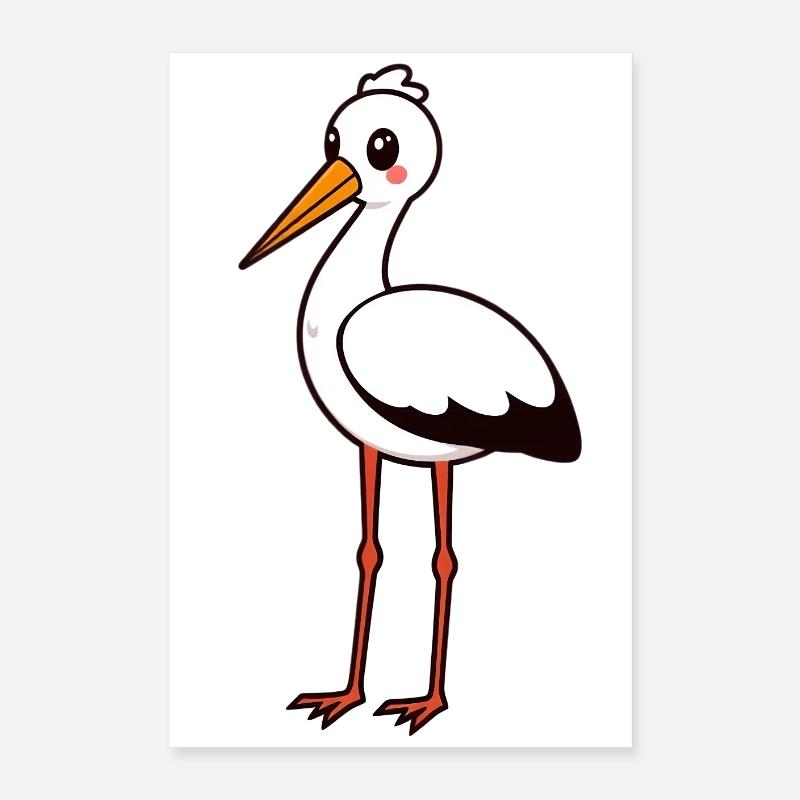 Cigogne Poster 40 x 60 cm