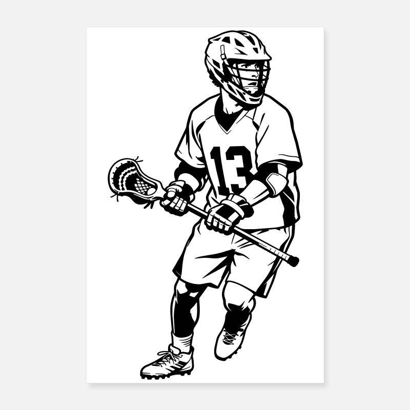 Lacrosse Poster 40x60 cm