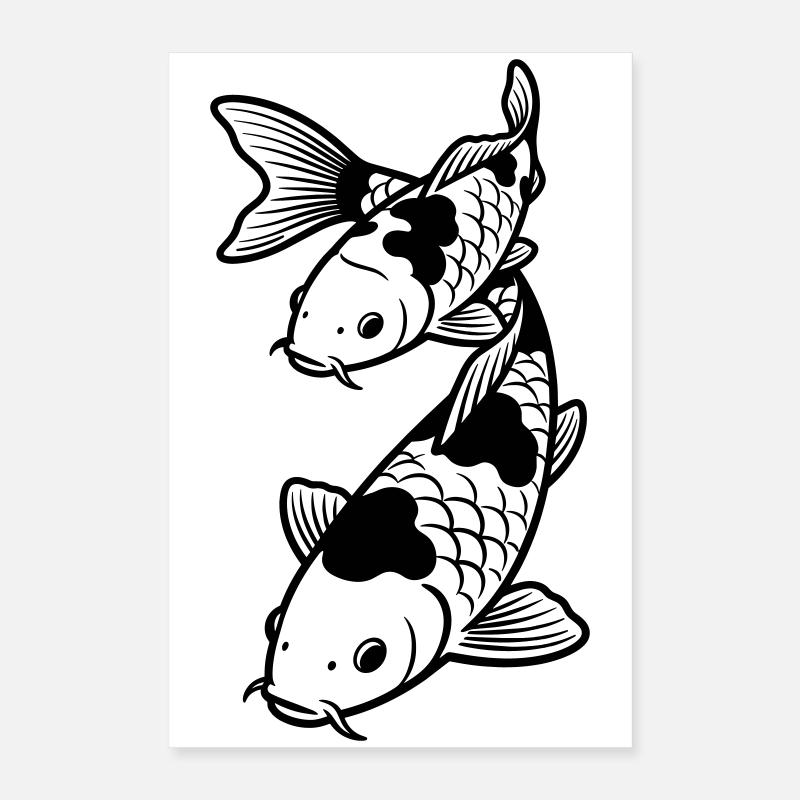 carpe koi Poster 40 x 60 cm
