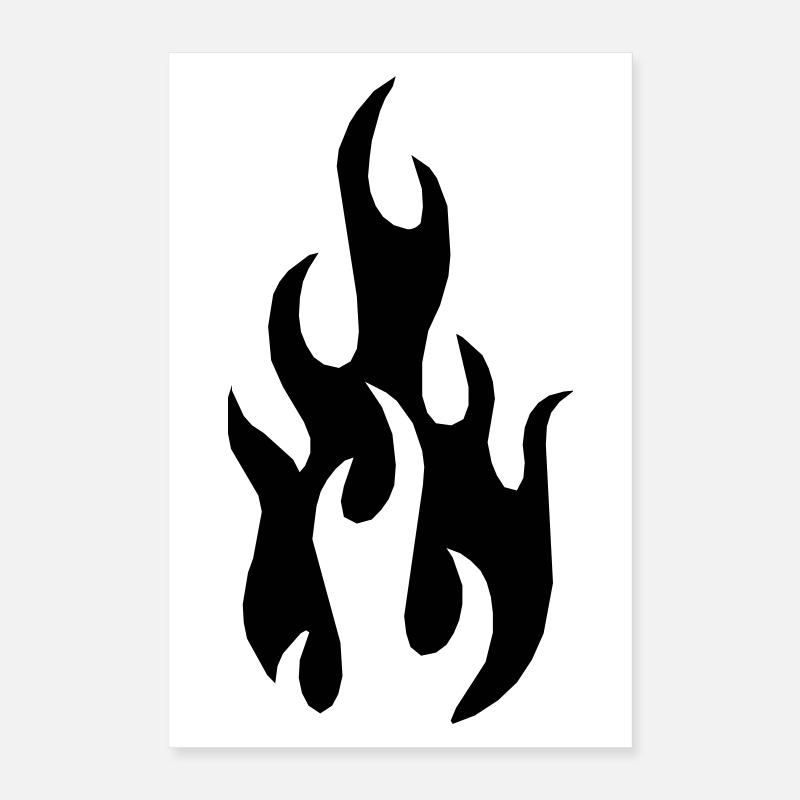 Flamme Poster 40x60 cm