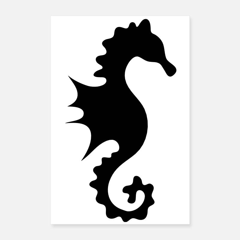 kleines Seepferdchen Poster 40x60 cm