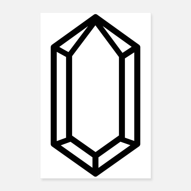 cristal de quartz Poster 40 x 60 cm
