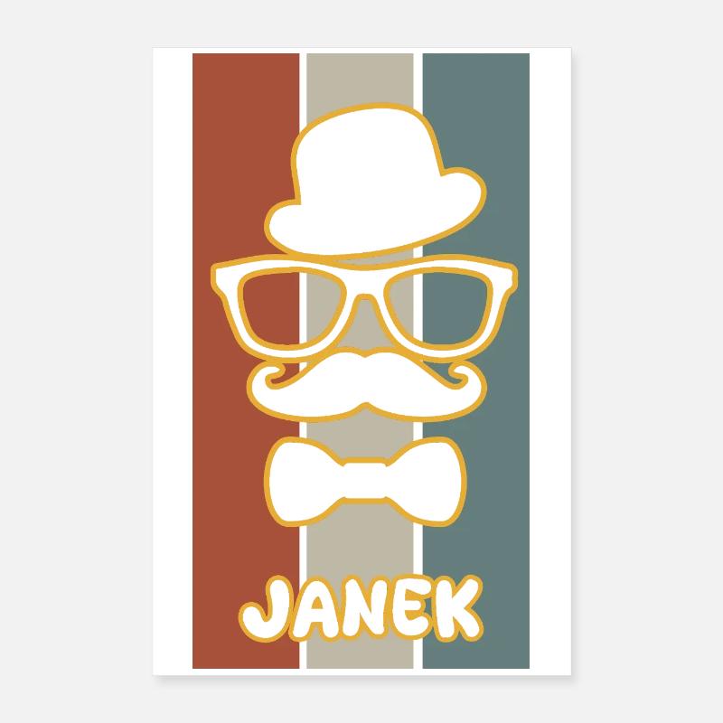 Janek comme prénom Poster 40 x 60 cm