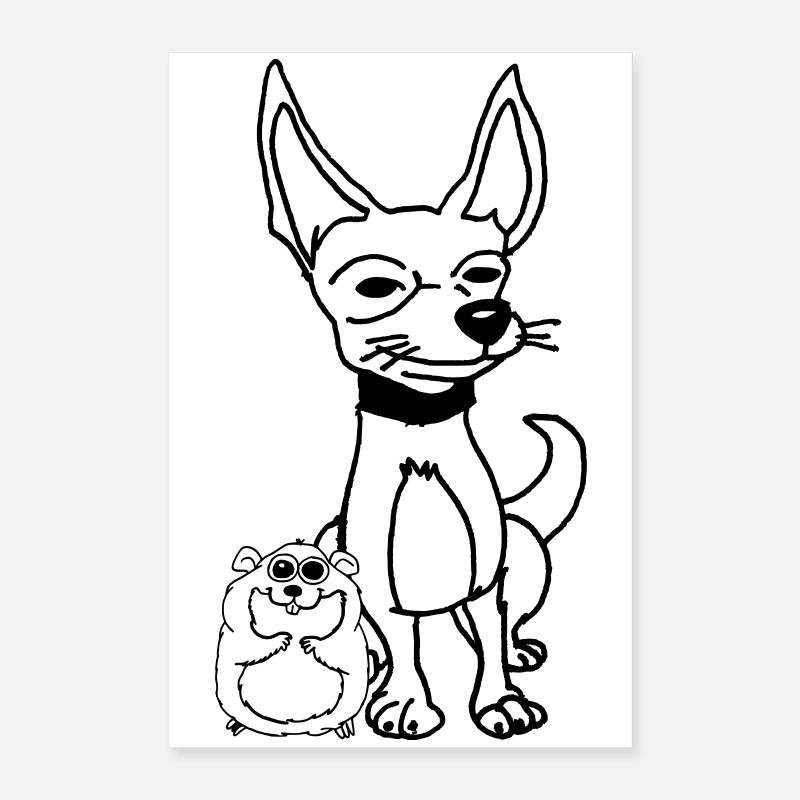 Buntes fließendes abstraktes Design Poster 40x60 cm