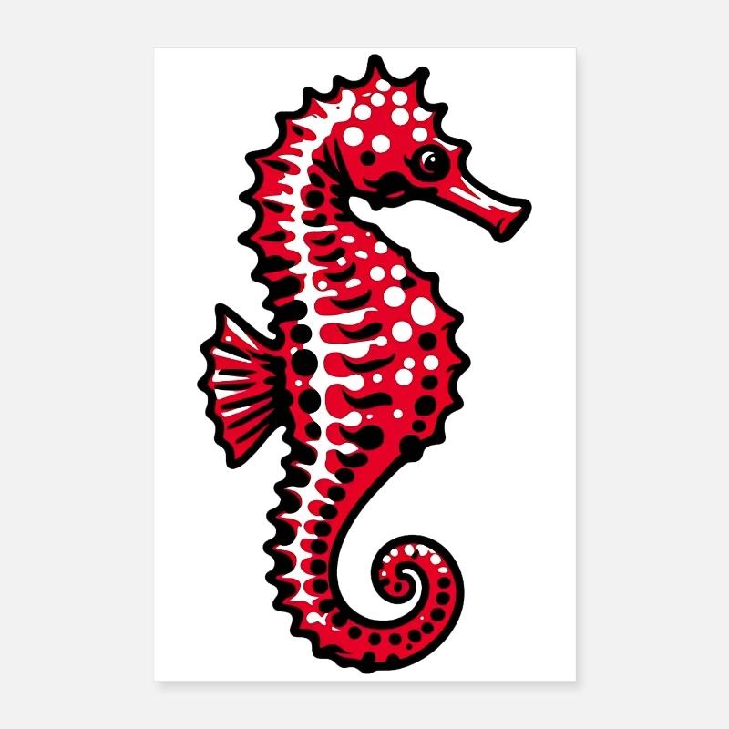 Hippocampe Poster 40 x 60 cm