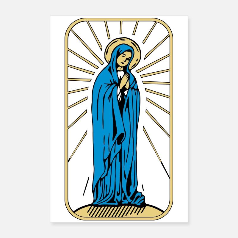 Saint Mary without Background Poster 16" x 24" (40x60 cm)
