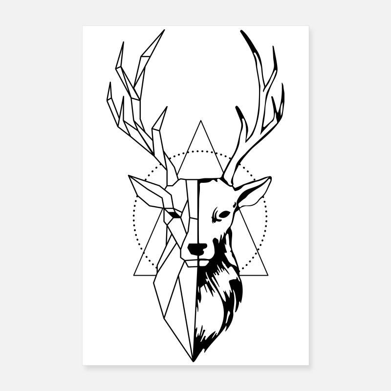 Hirsch Poster 40x60 cm