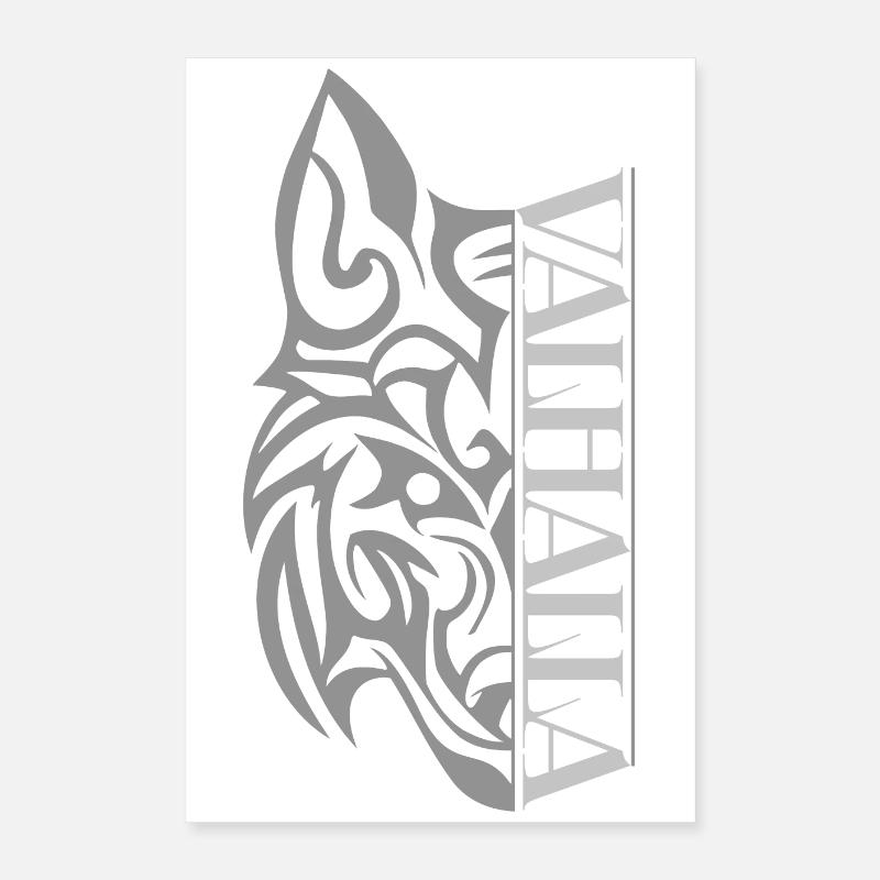 Valhalla Wolf Viking Poster 40 x 60 cm