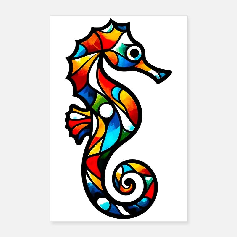 Seepferdchen Poster 40x60 cm