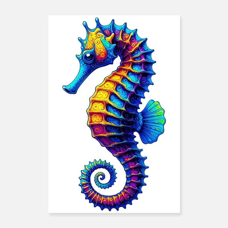 Seepferdchen Poster 40x60 cm