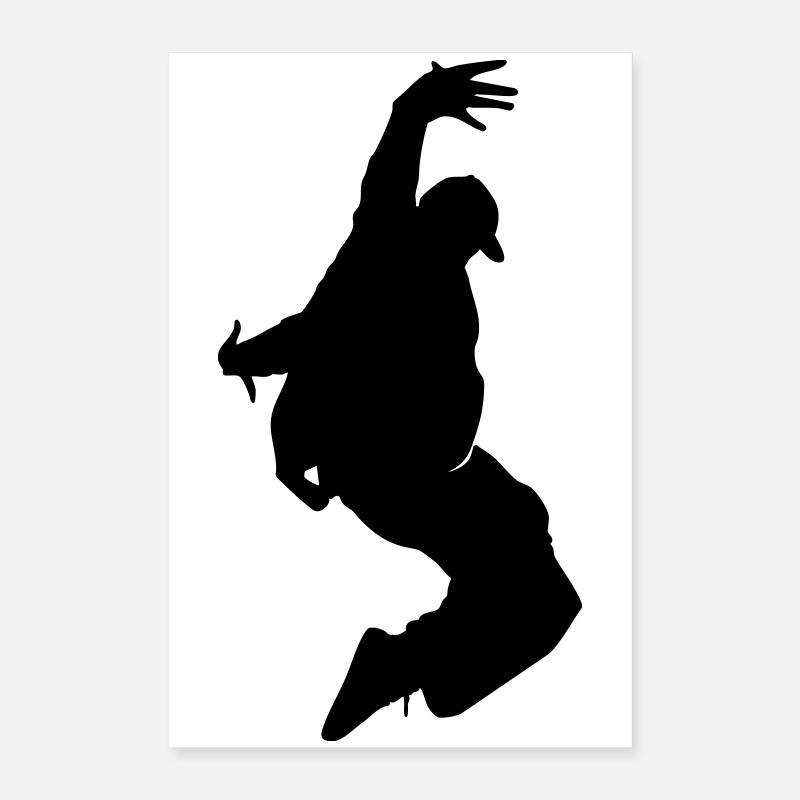 B-Boy Silhouette – Breakdance Freeze Poster 16" x 24" (40x60 cm)