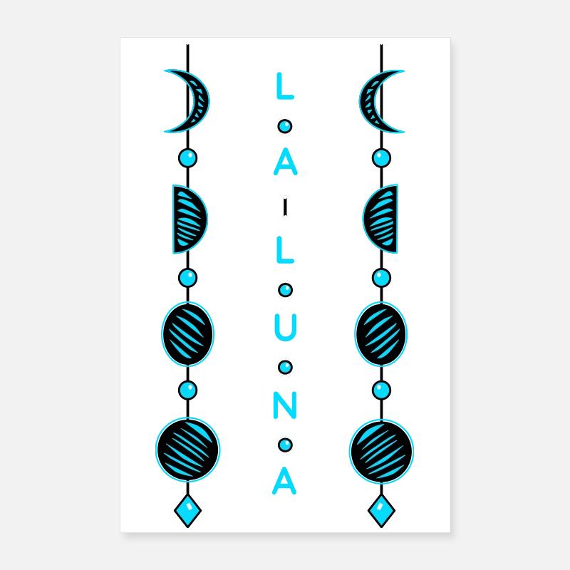 Mondphasen Poster 40x60 cm