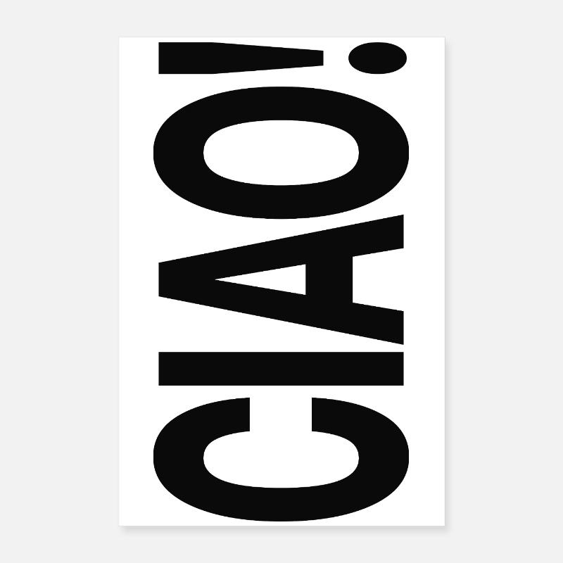 Ciao Typografie Statement Design Poster 40x60 cm