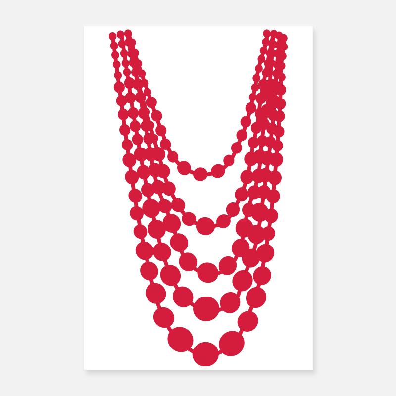 Collier de perles Poster 40 x 60 cm