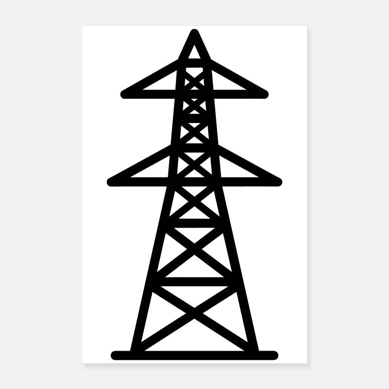 Strommast Poster 40x60 cm