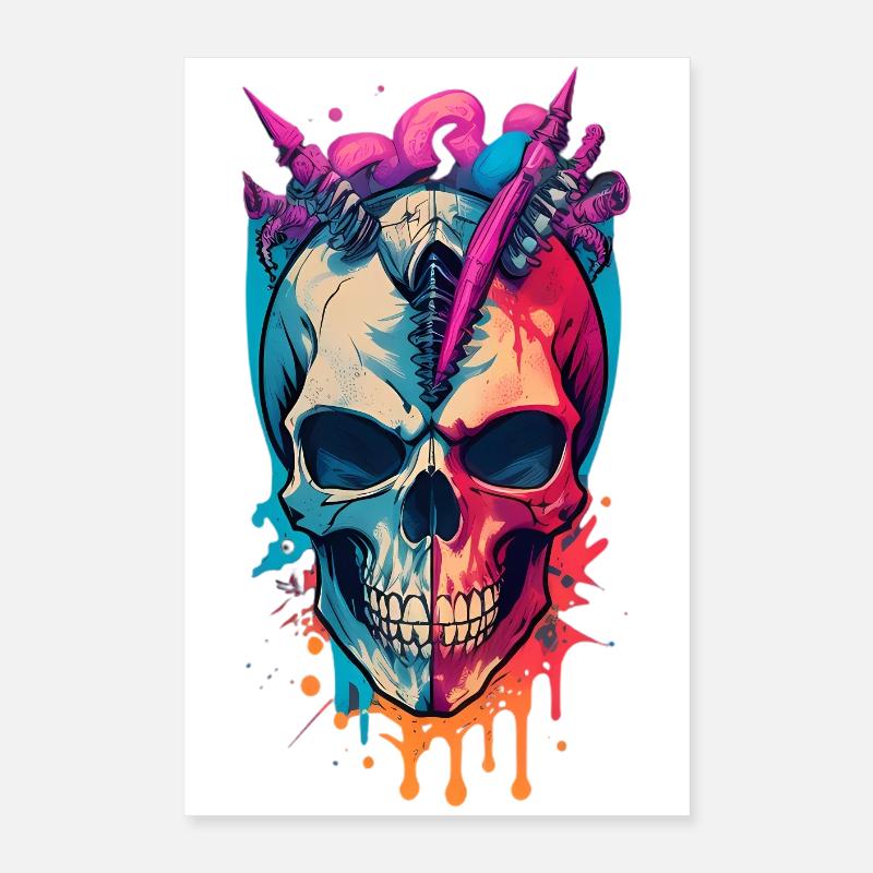 Totenkopf Poster 40x60 cm