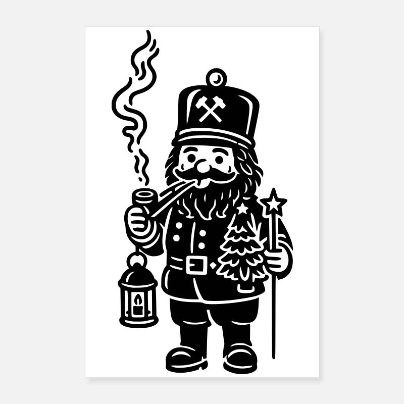 Miner smoker Poster 16" x 24" (40x60 cm)