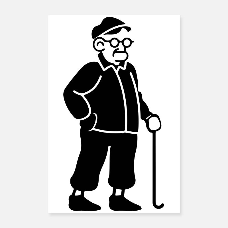Alter Opa Poster 40x60 cm