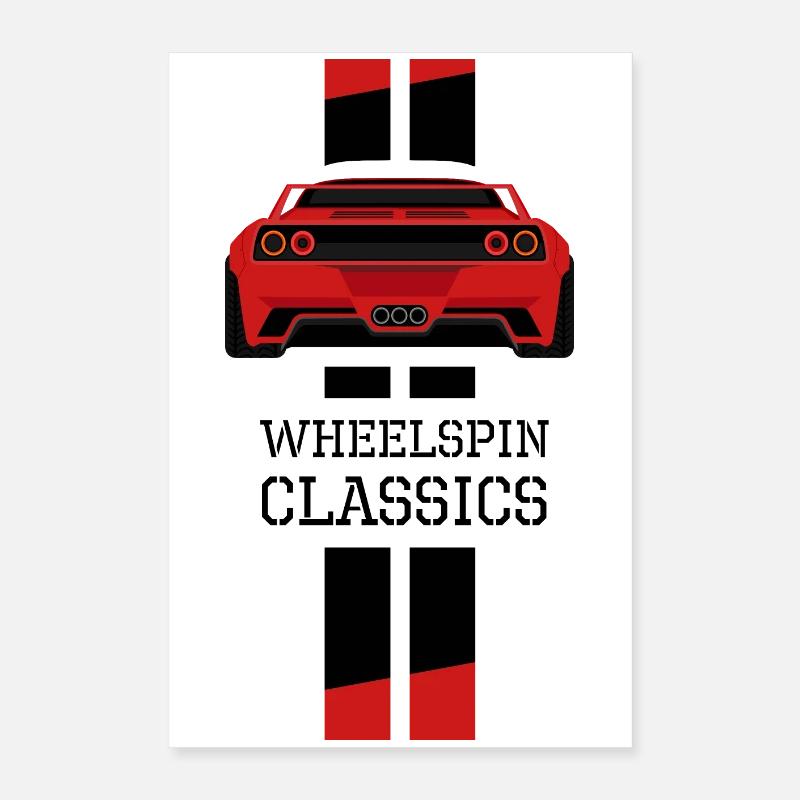 Icône de voiture de course Liberty Walk Rocket Bunny Poster 40 x 60 cm