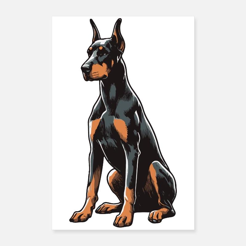 Dobermann Poster 40x60 cm