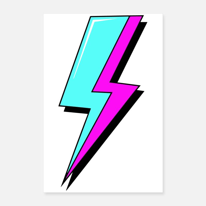 Psychedelische Neon-Beleuchtung Poster 40x60 cm