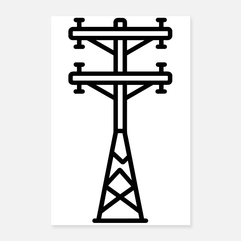 power pole Poster 16" x 24" (40x60 cm)