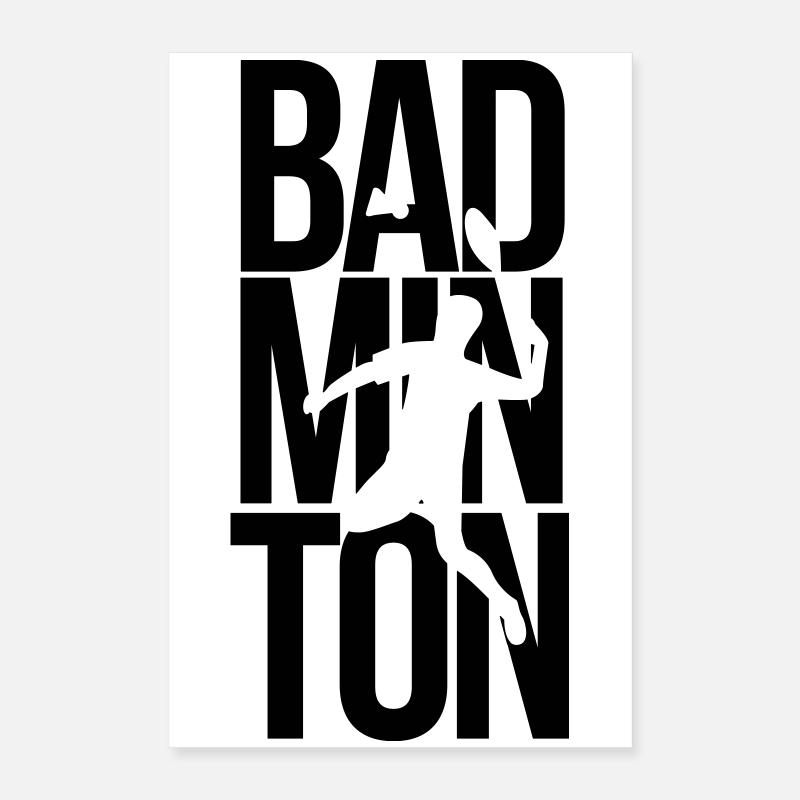 badminton Poster 40x60 cm