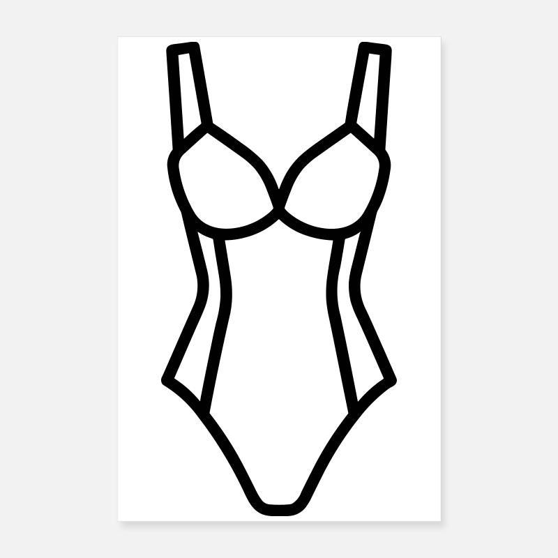 maillot de bain Poster 40 x 60 cm