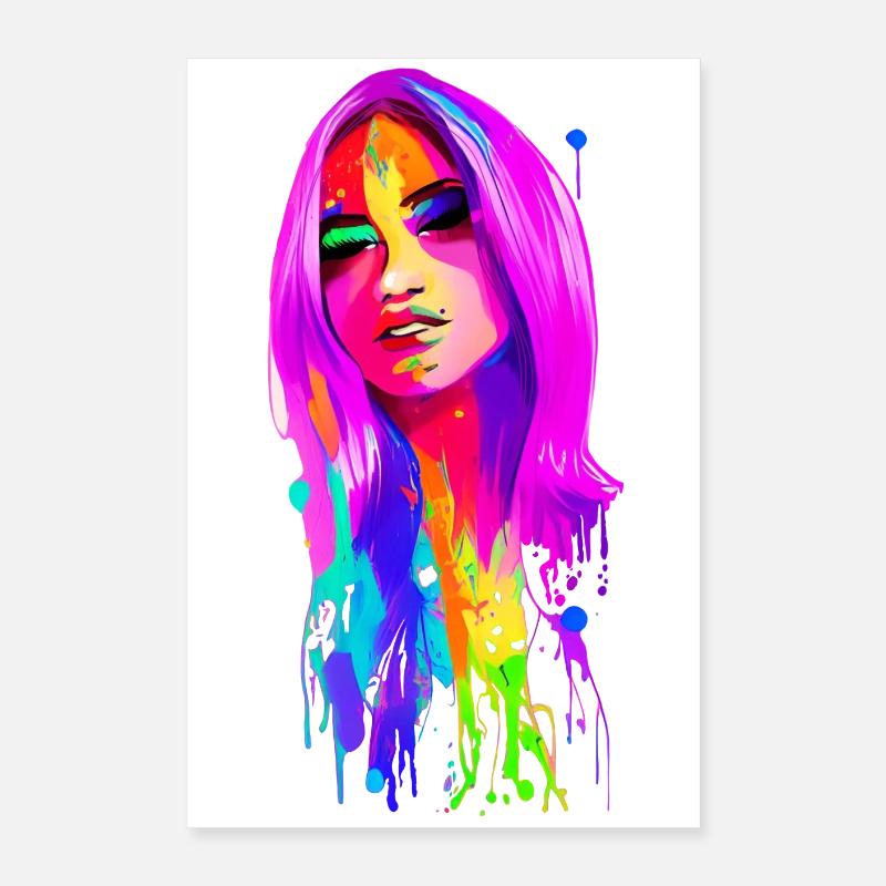 Lady 70 er Retro Poster 40x60 cm